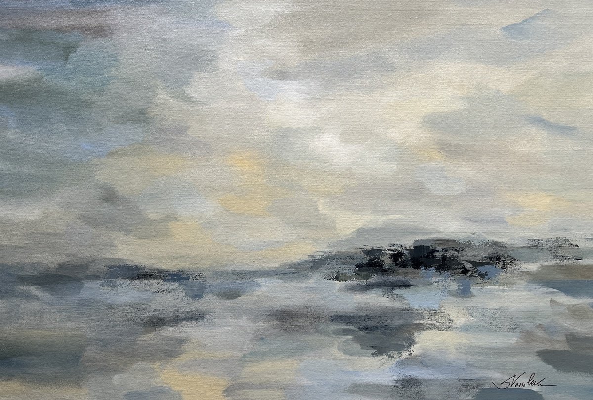  Aquamarine Waves By Silvia Vassileva, 36 X 24, Artwork For Sale On Artfinder