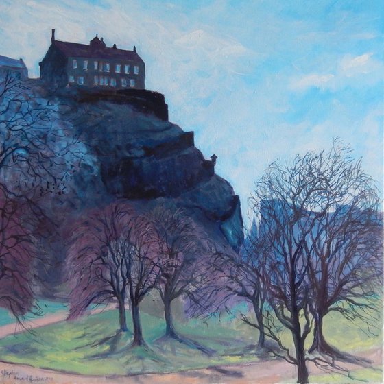 'Edinburgh Castle Looming'