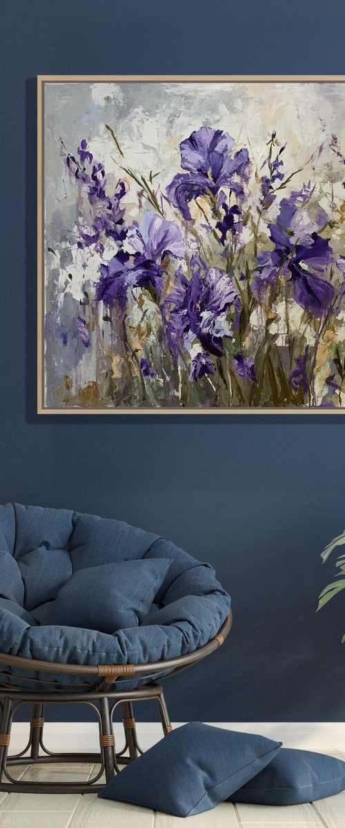 Lavender Breeze of irises. by Vita Schagen