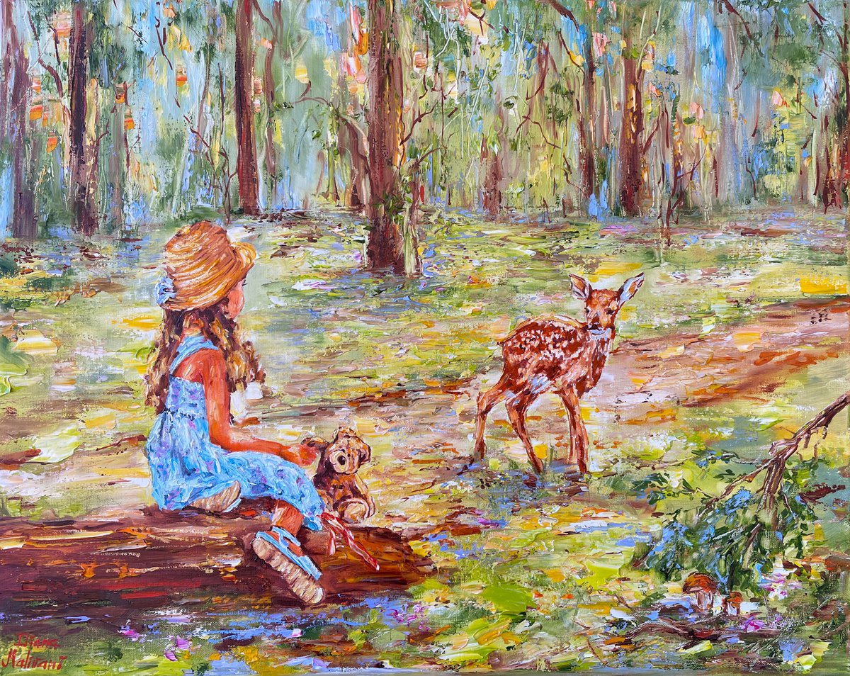 Walk In The Sunny Forest By Diana Malivani, 20 X 16, Artwork For Sale On Artfinder