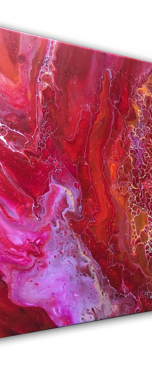 "Electric Charge" - FREE USA SHIPPING - Original Abstract PMS Fluid Acrylic Painting - 16 x 20 inches by Preston M. Smith (PMS)