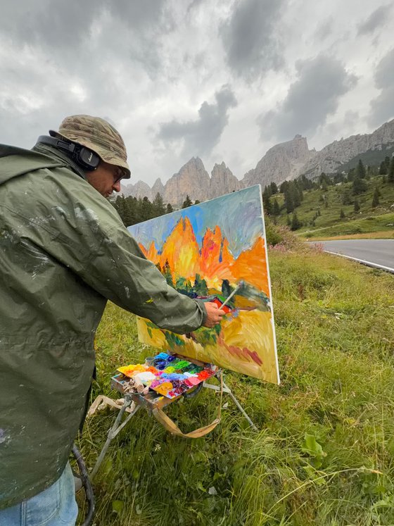 Golden Peaks of the Dolomites