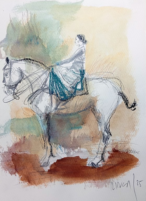 Equestrian portrait