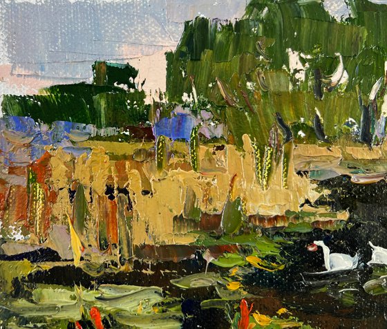 Geese in the lake