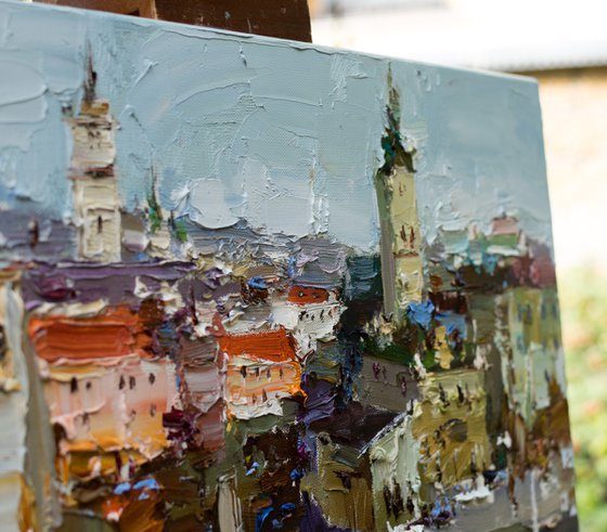 Lviv - Original cityscape painting