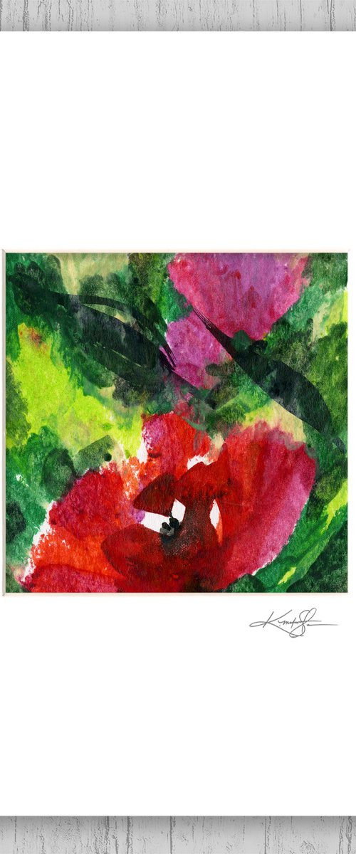 Encaustic Floral 29 by Kathy Morton Stanion