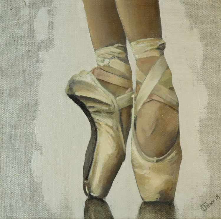 Ballet Shoes Study Ballet Painting Ballerina Artfinder
