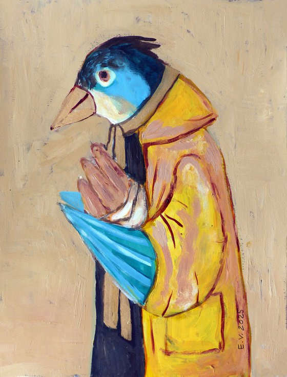 Pigeon with bread