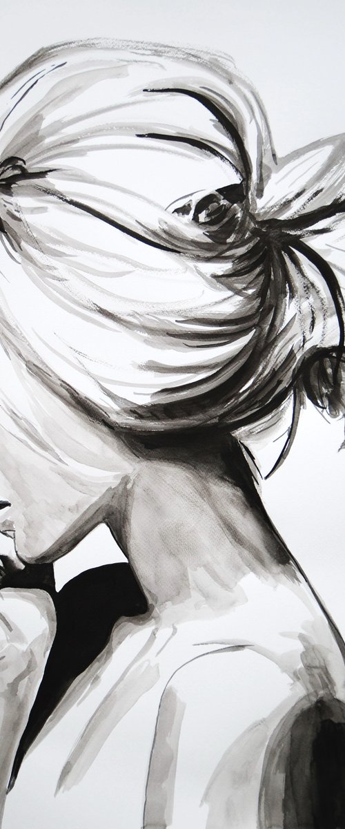 Young and Beautiful / 72 X 50 cm by Alexandra Djokic