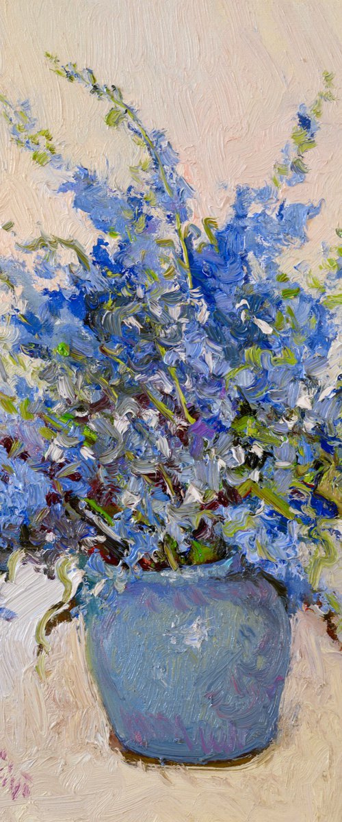 Forget Me Nots in the Vase by Suren Nersisyan