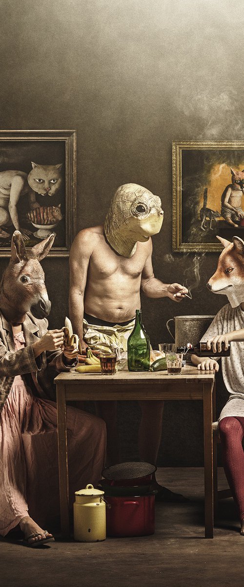 Surreal Soirée - Satirical Art Photo by Peter Zelei