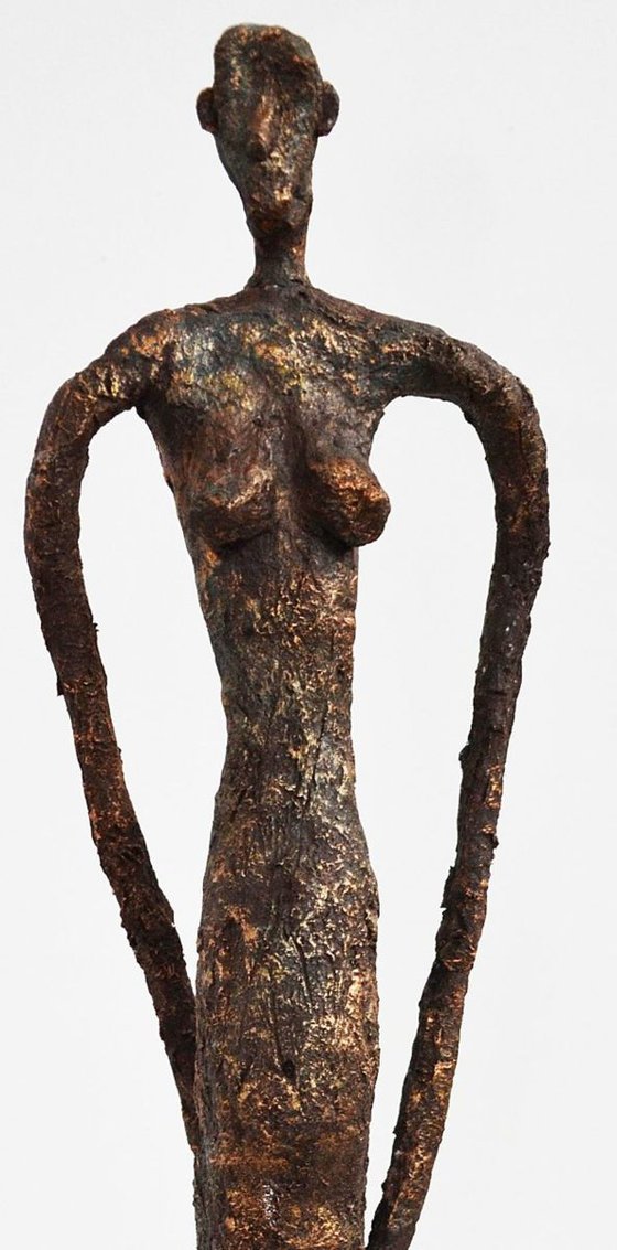 "I Don't Know If I Am Coming Or Going!" Giacometti inspired sculpture