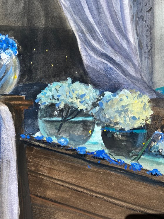 Blue Hydrangeas