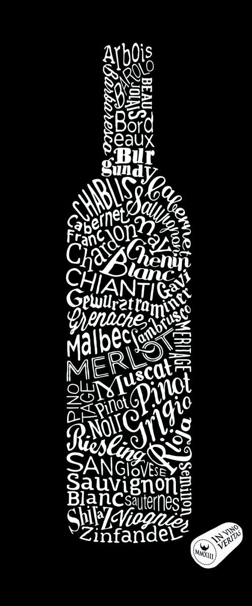 Wine Types (Black) by Dex