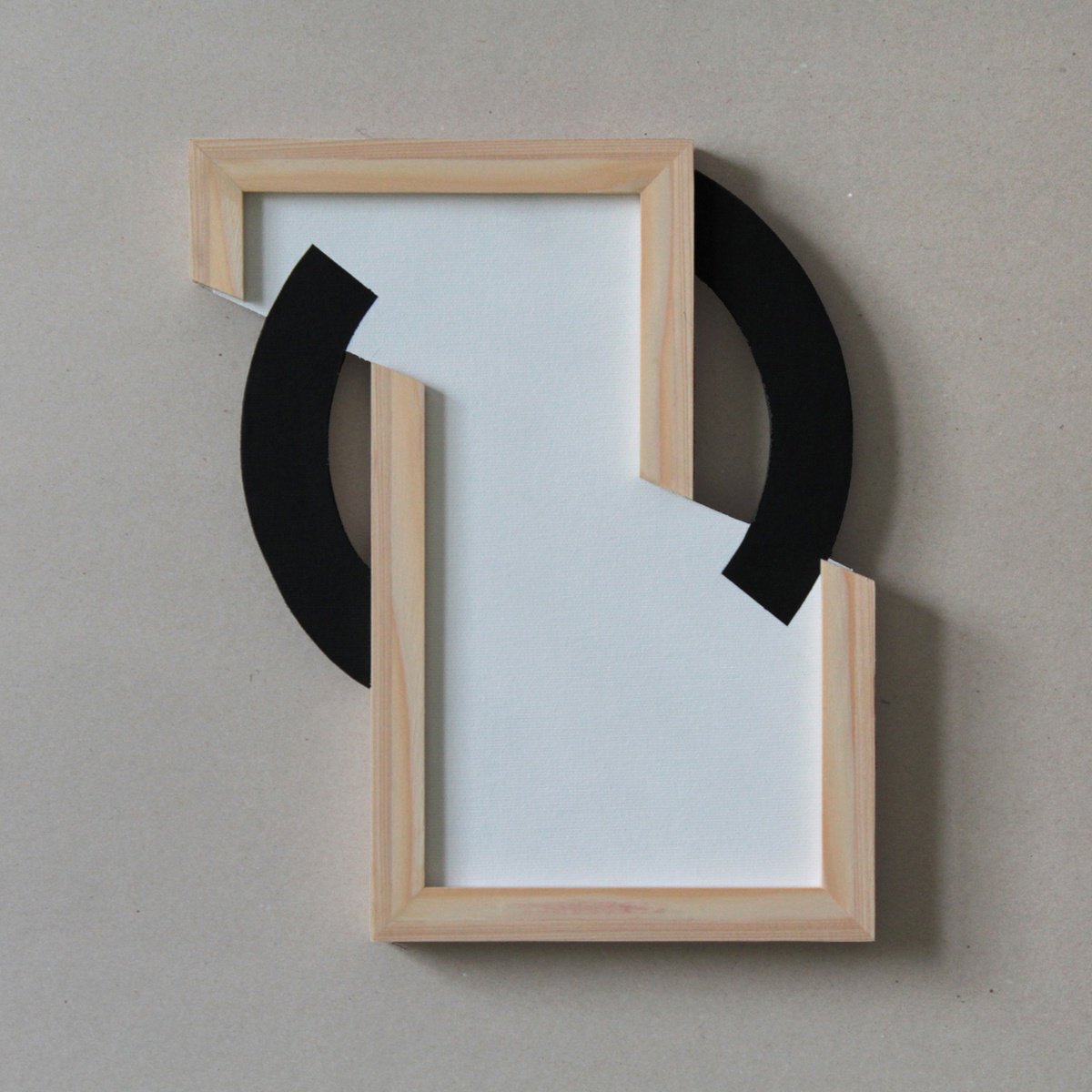 Geometric Abstract Acrylic Painting By Martin Singer, 11 X 12", Cccc-23, Original Artwork