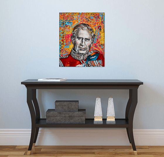 King Charles III- Pop art portrait