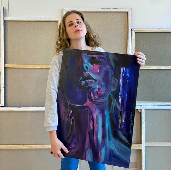Expressionist Figurative Portrait — Uplifting
