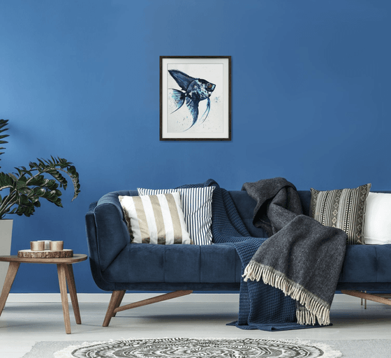 Exotic Blue Azure fish