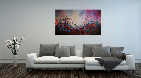 Lievemente - Super sized original floral landscape