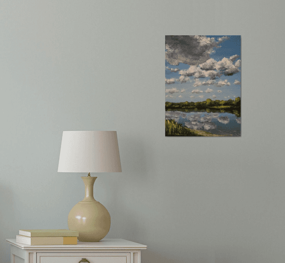 Clouds over the lake