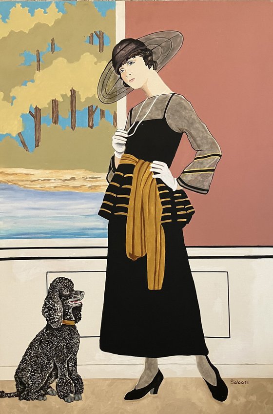 Woman with Her Dog