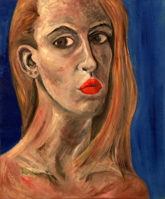 Blue Aura (Self-Portrait)