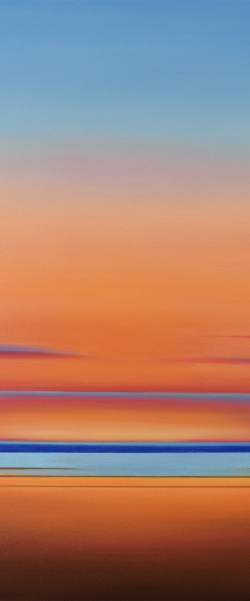 Colorful View - Colorful Abstract Sunset Landscape by Suzanne Vaughan