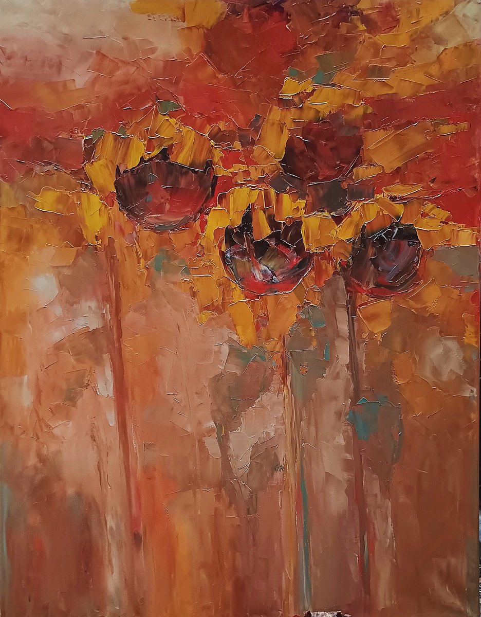 Expressive Oil Painting , Thirst By Emilia Milcheva, 28 X 35, Artwork For Sale On Artfinder