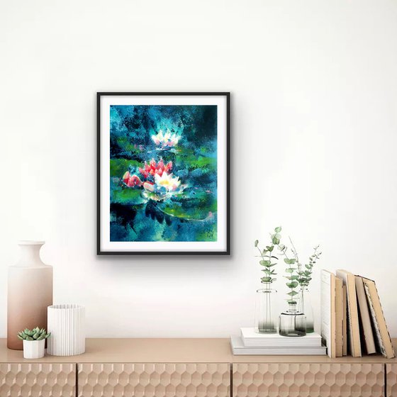 Lotuses on the pond Impression