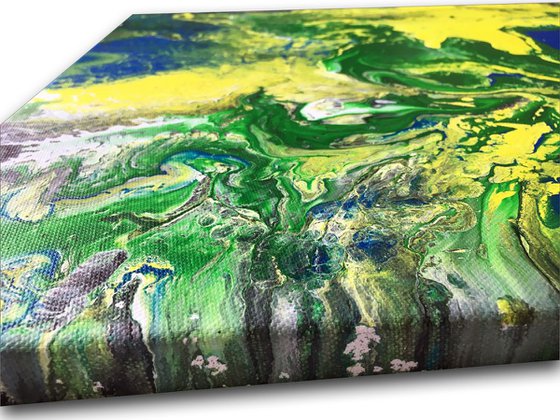 "Mother Earth Series" - SAVE OVER $100 + FREE WORLDWIDE SHIPPING - Original Triptych, Abstract PMS Acrylic Paintings Series