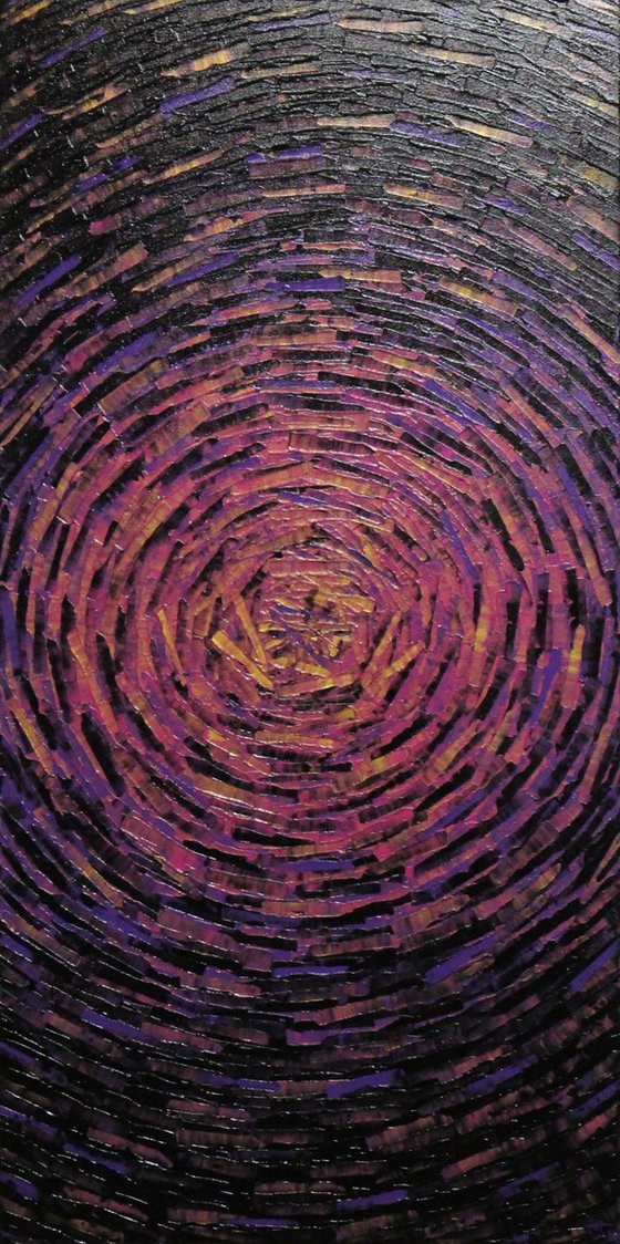 Fragmented Purple Gold Burst