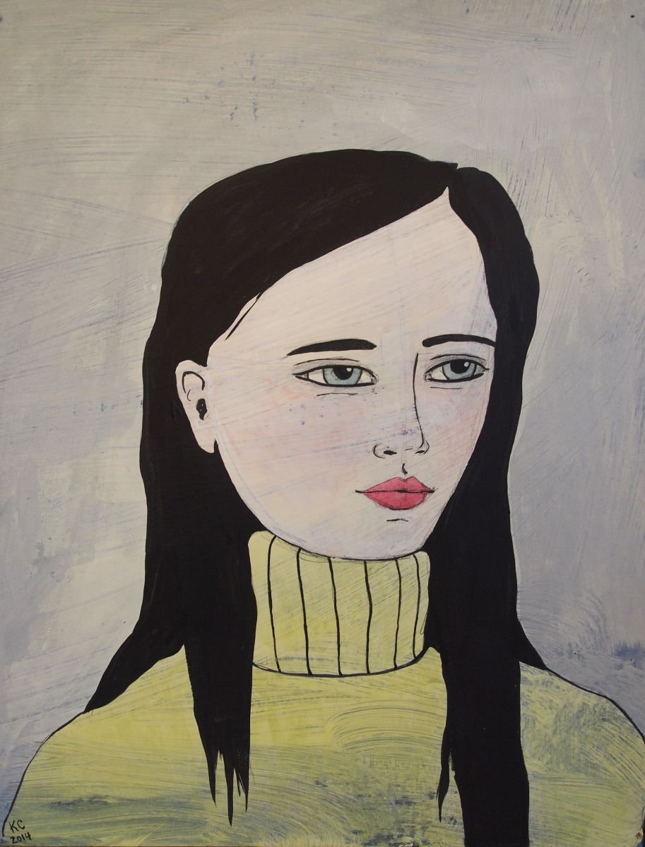 Girl with Black Hair by Kitty Cooper
