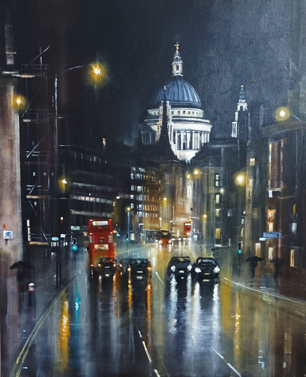 Fleet Street Rain by Alan Harris
