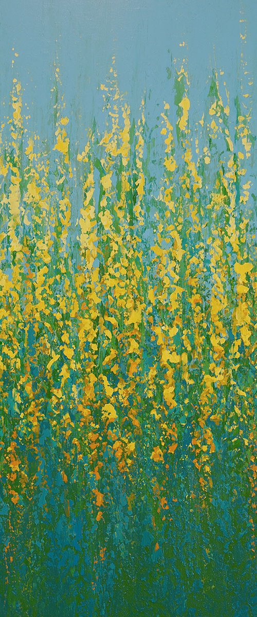 Yellow Flowers - Flower Field by Suzanne Vaughan