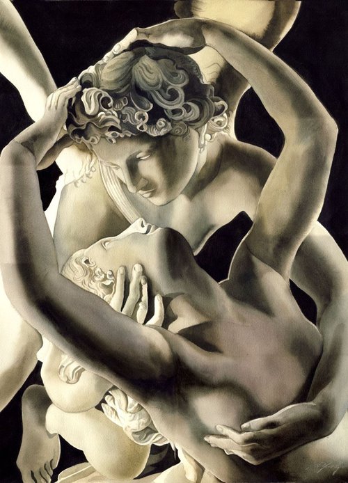 Cupid's kiss by Alfred  Ng