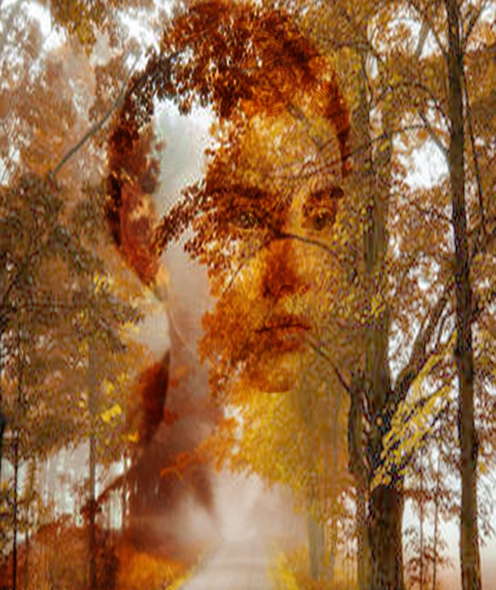 Illustrative Portrait Photograph By Srdjan Jevtic, 33 X 39", Beauty Of Forest, Original Artwork