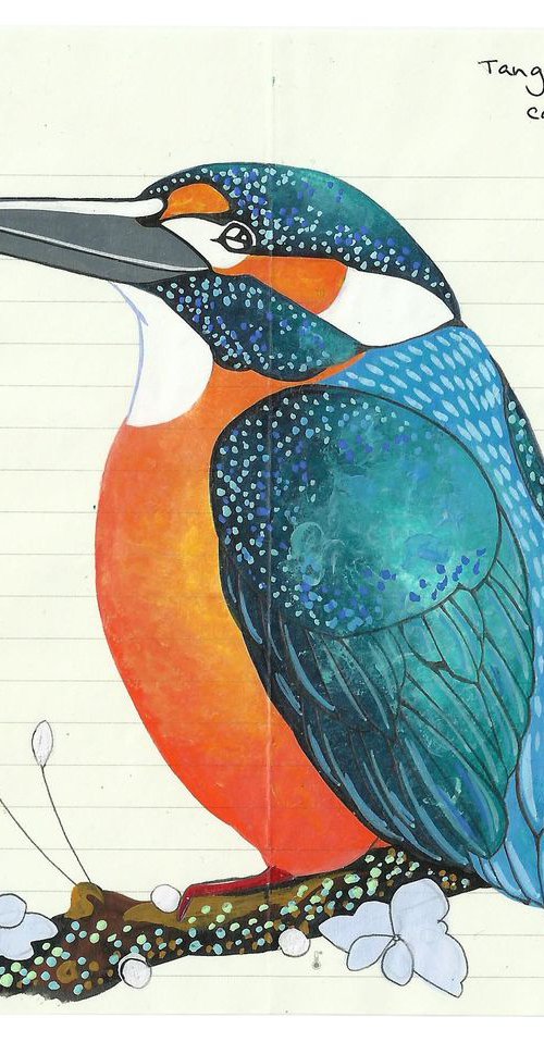 Birds of Europe: Kingfisher Looking Left by Fran Giffard