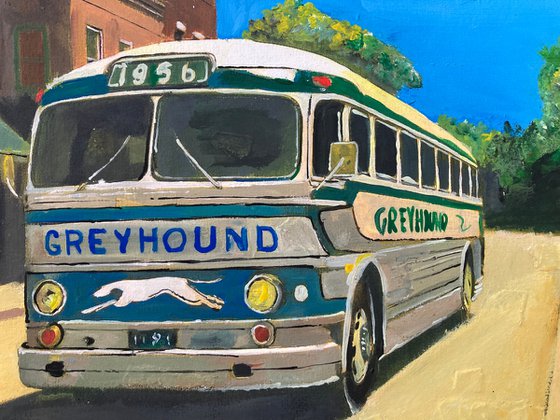 Bus In An American Town