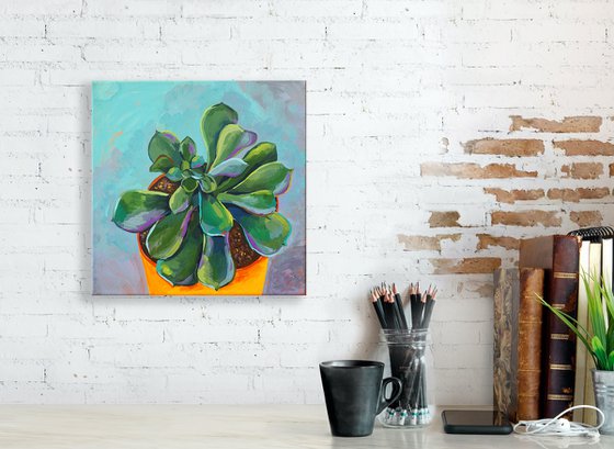 Pet succulent - original artwork