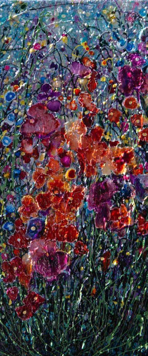 It's Time To Pack Up And Wildflowers  by OLena Art by Lena Owens at OLena Art