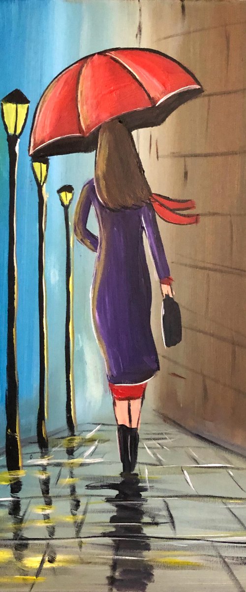 The Umbrella Lady 2 by Aisha Haider