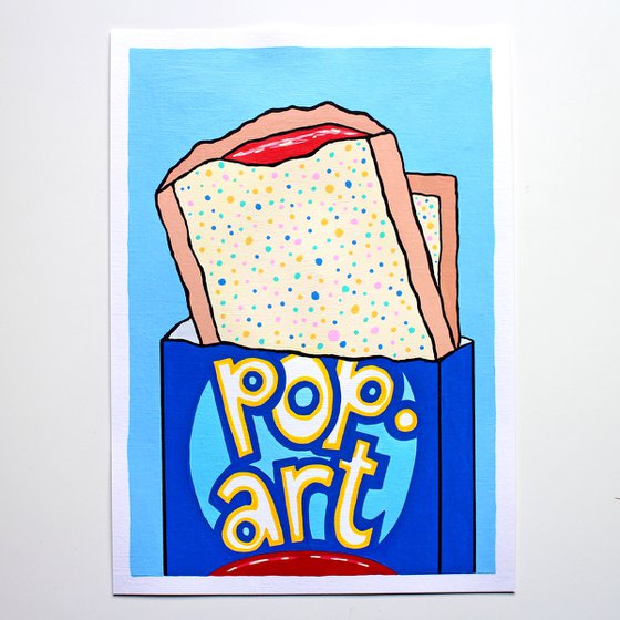 Pop Art Pop Tart A4 Painting