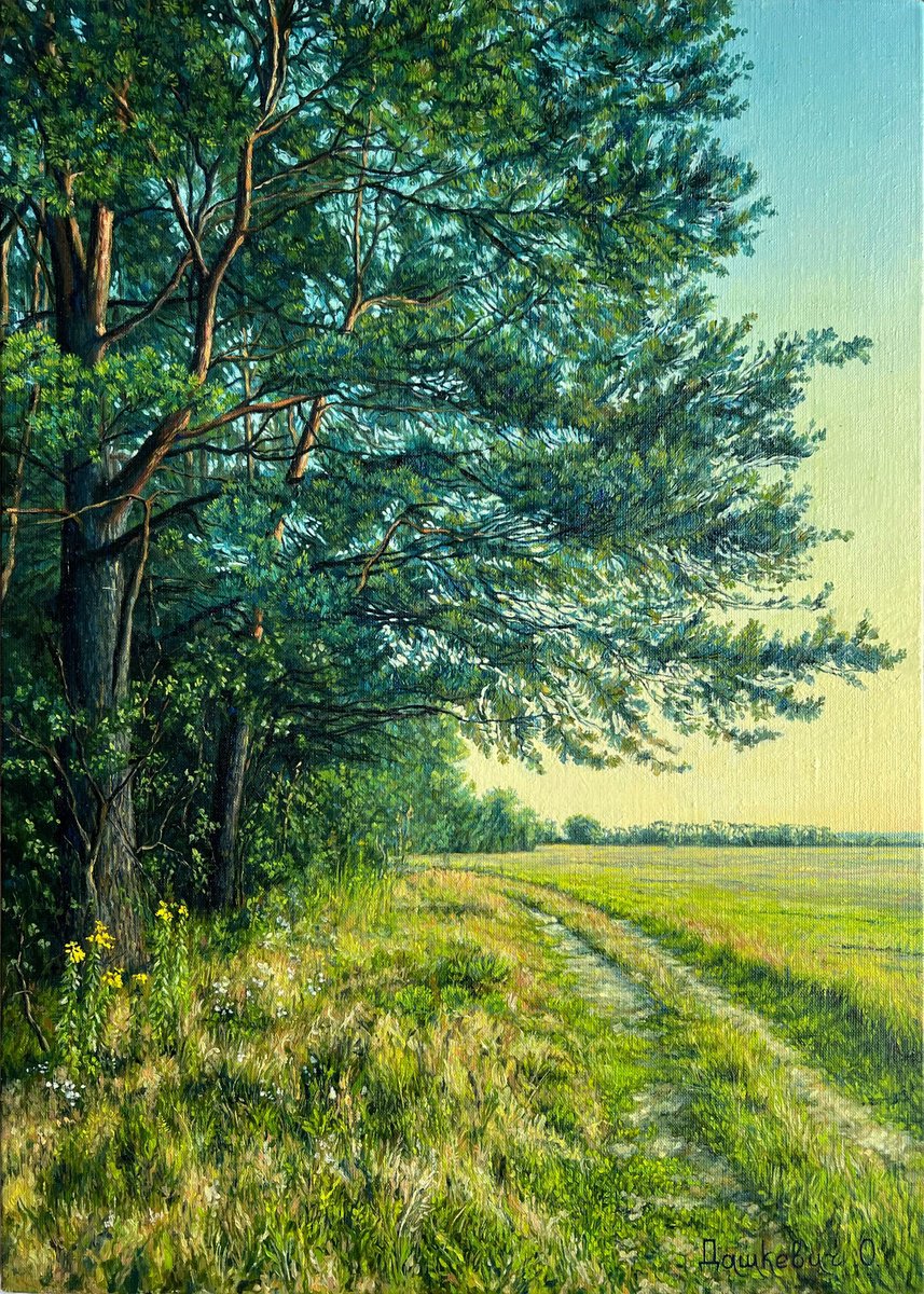 Photorealistic Landscape Oil Painting By Olha Dashkevych, 20 X 28", ????? ?????, Original Artwork