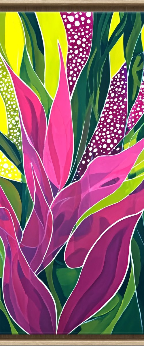 Tropical Leaves Dance #6 by V+V Kniazievi