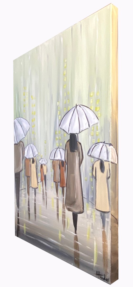 White Umbrellas