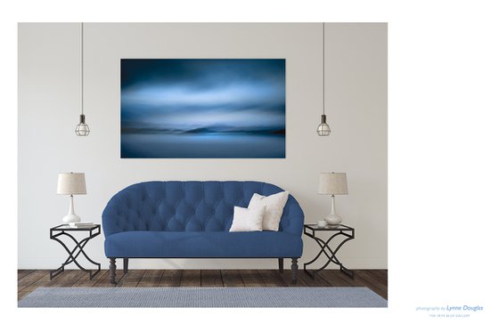 Blue Islands - Extra large wall art 60 x 40 inches in Blue
