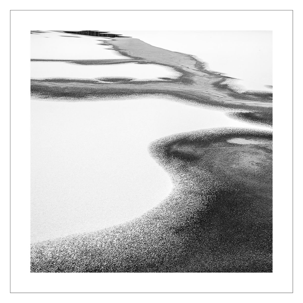 Abstract Photograph , Winter Lake 3 By Beata Podwysocka, 20 X 20, Artwork For Sale On Artfinder