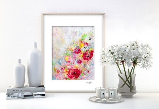 Floral Bliss 8 - Flower Painting by Kathy Morton Stanion