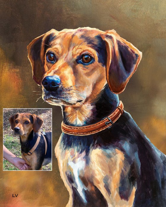 Custom pet portrait from picture