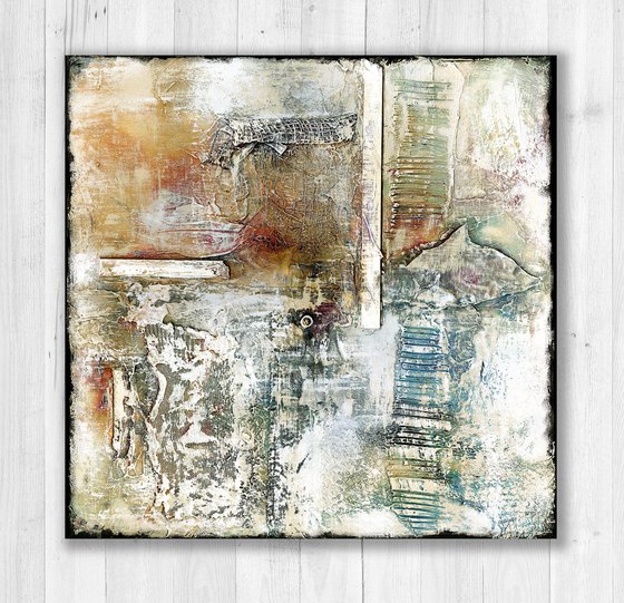 When Love Remains 2 -  Textural Abstract Painting by Kathy Morton Stanion